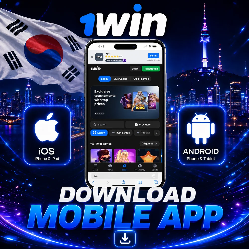 download 1win mobile app in korea