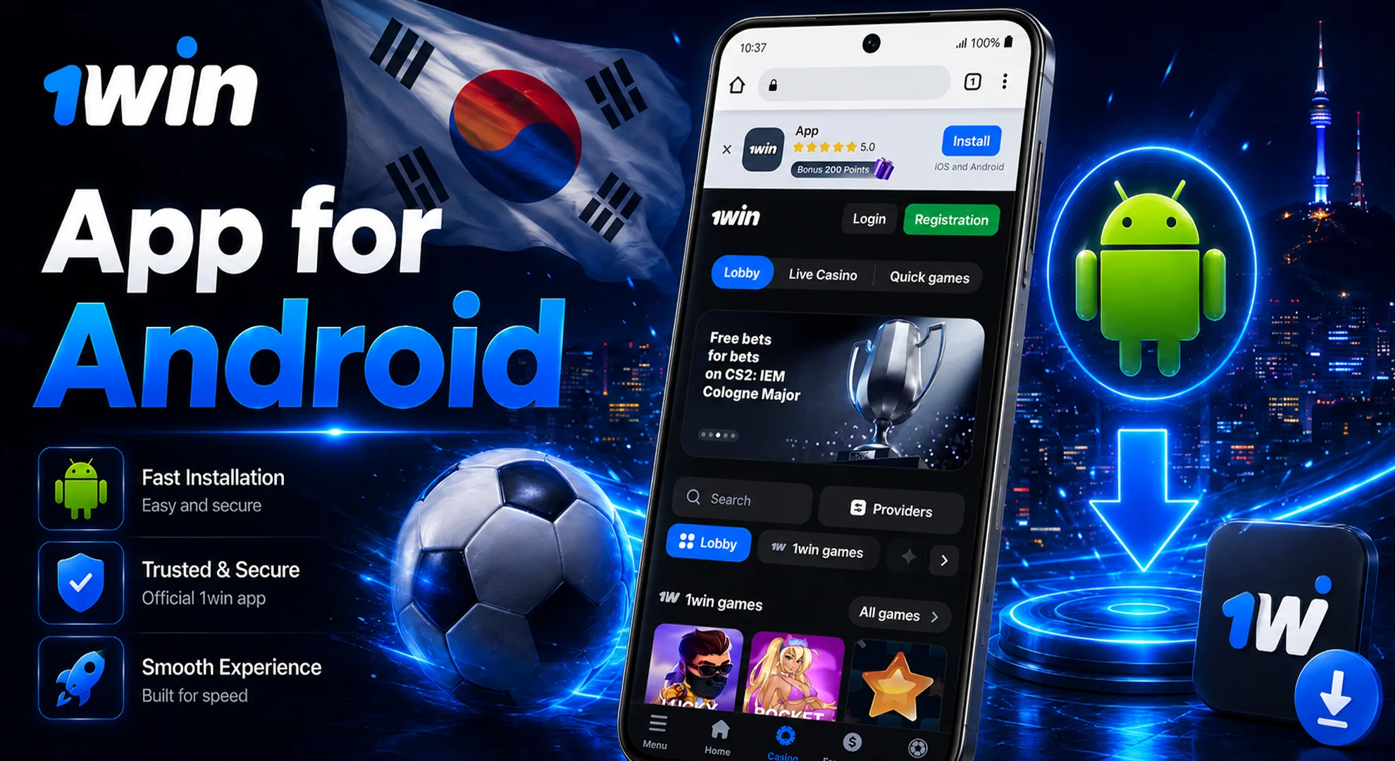 download 1win betting app for android