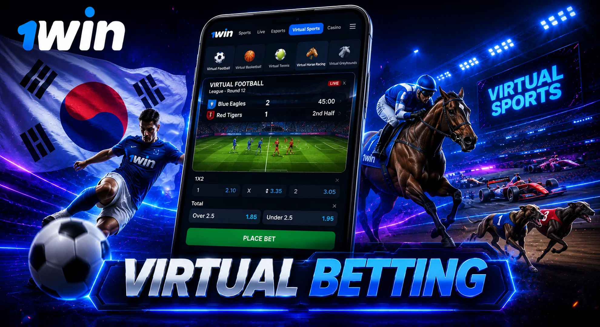 virtual betting at 1win