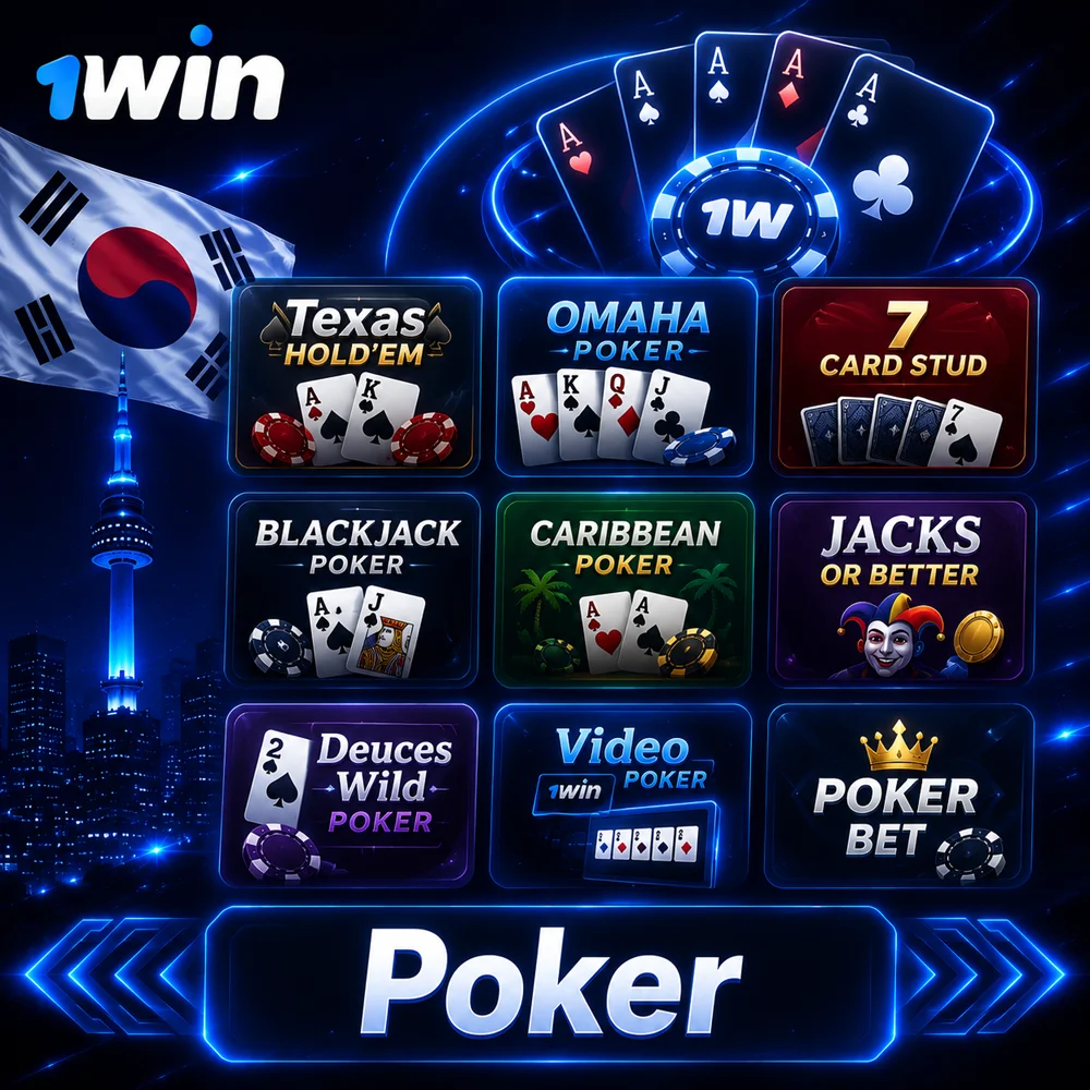 play 1win poker