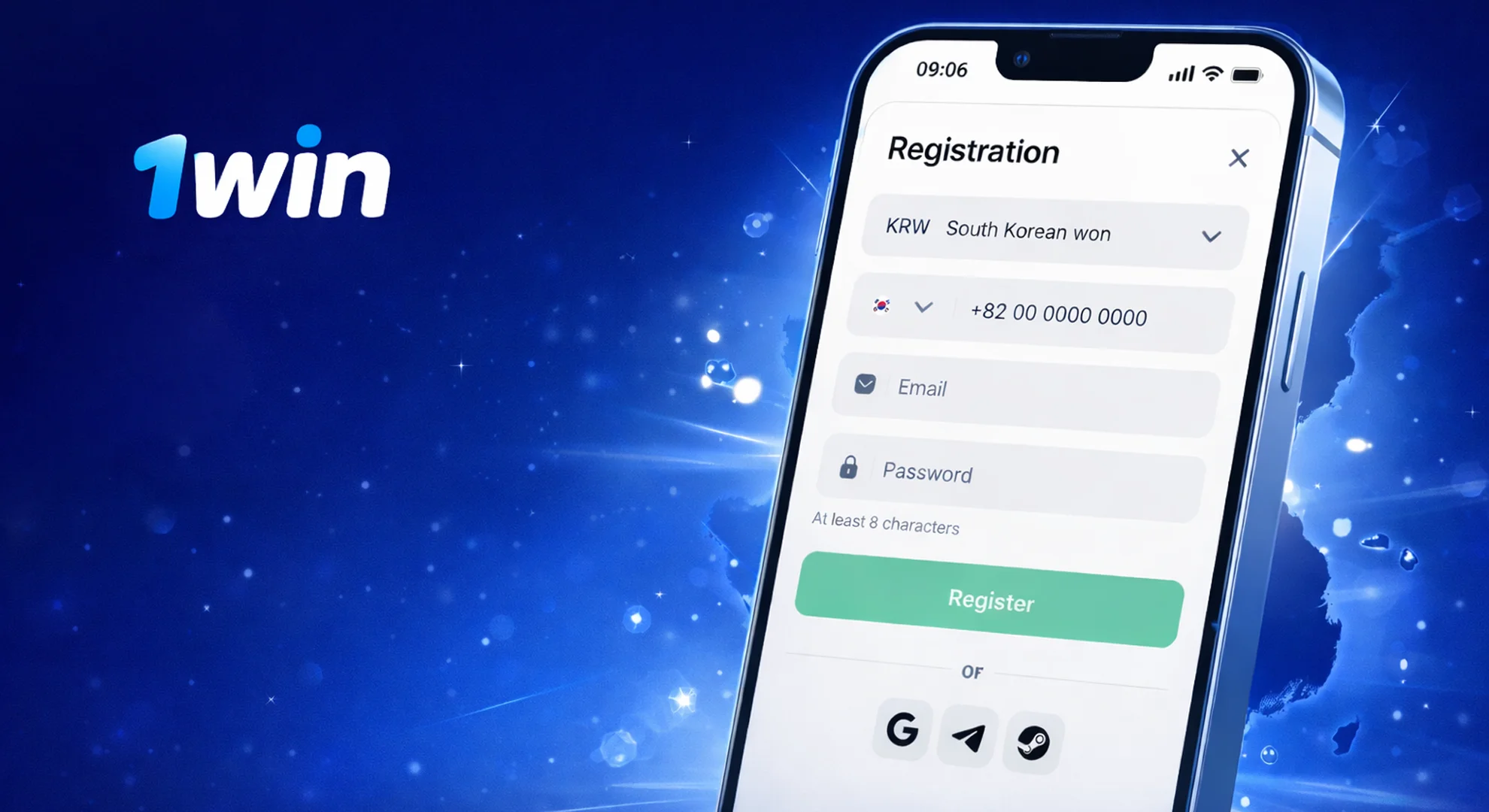 Open the Sign Up Form