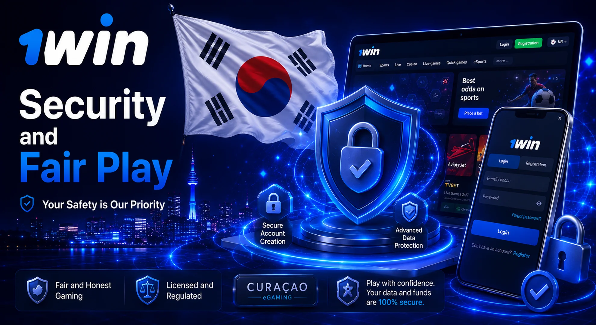 1win security and fair play