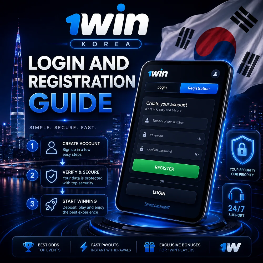 registration and login methods at 1win korea